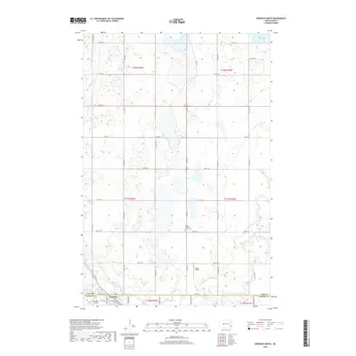 2018 Map of Enderlin North, 2018 Print