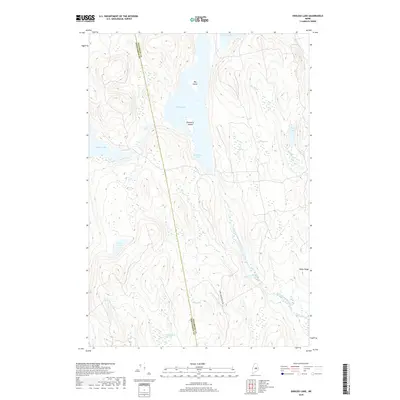 2018 Map of Endless Lake, 2018 Print