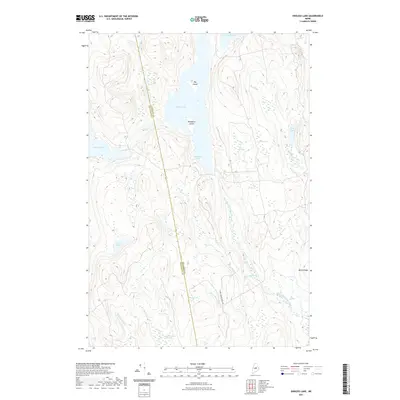 2021 Map of Endless Lake, 2021 Print