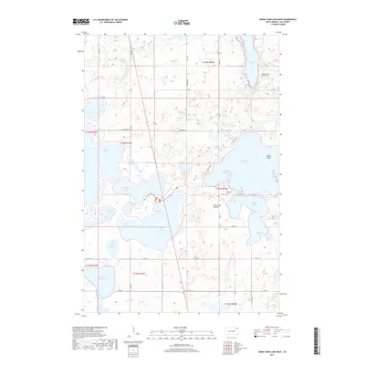 2017 Map of Enemy Swim Lake West, 2017 Print