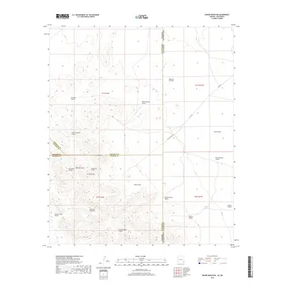 2018 Map of Engine Mountain, 2018 Print