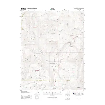 2013 Map of Engineer Mountain, 2013 Print