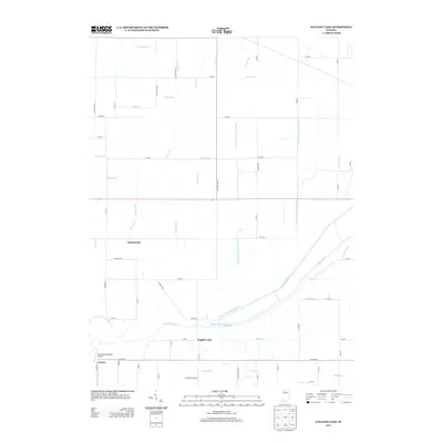 2013 Map of English Lake, 2013 Print