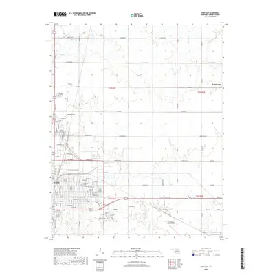 2018 Map of Enid East, 2018 Print