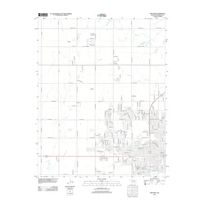 2012 Map of Enid West, 2012 Print