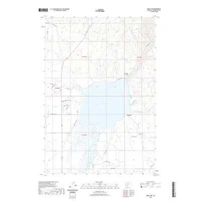 2020 Map of Ennis Lake, 2020 Print