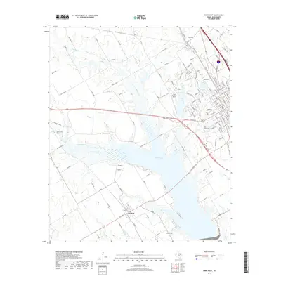 2019 Map of Ennis West, 2019 Print