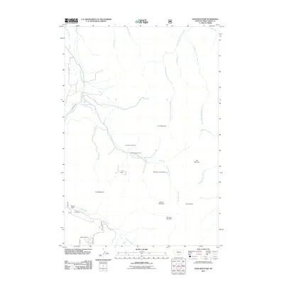 2011 Map of Enos Mountain, 2011 Print