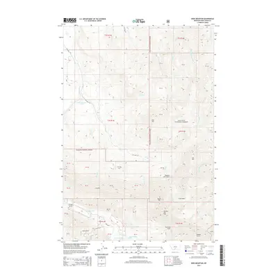 2014 Map of Enos Mountain, 2014 Print