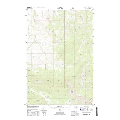 2017 Map of Enos Mountain, 2017 Print
