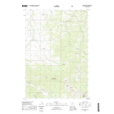 2020 Map of Enos Mountain, 2020 Print