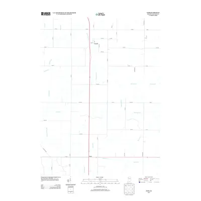2013 Map of Enos, 2013 Print