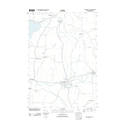 2012 Map of Enosburg Falls, 2012 Print
