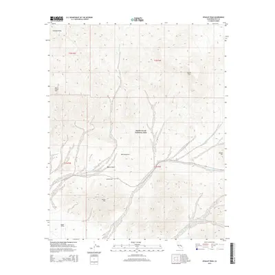 2015 Map of Epaulet Peak, 2015 Print