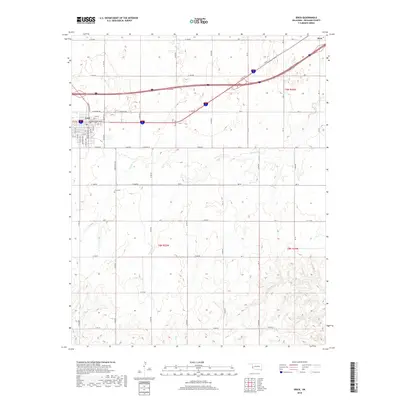 2018 Map of Erick, 2018 Print