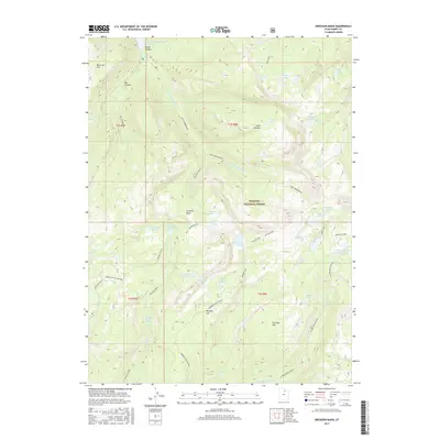 2017 Map of Erickson Basin, 2017 Print