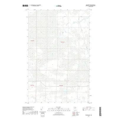 2019 Map of Ericsburg NW, 2019 Print