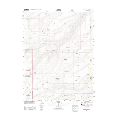 2013 Map of Escalante Forks, 2013 Print