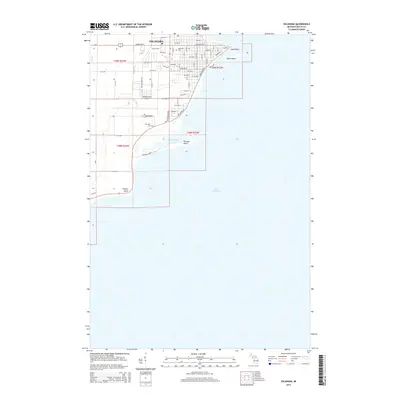 2014 Map of Escanaba, 2014 Print