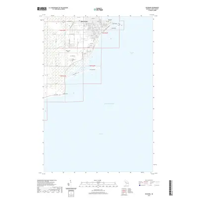 2019 Map of Escanaba, 2019 Print