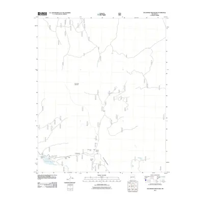 2011 Map of Escondido Mountain, 2011 Print