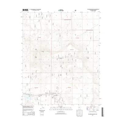2013 Map of Escondido Mountain, 2013 Print