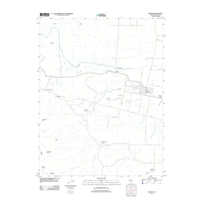 2012 Map of Esparto, 2012 Print