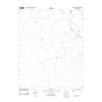 2012 Map of Espinosa Canyon, 2012 Print