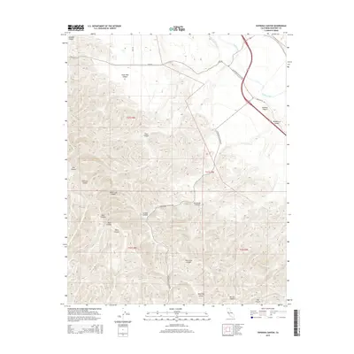 2015 Map of Espinosa Canyon, 2015 Print