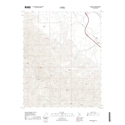 2018 Map of Espinosa Canyon, 2018 Print