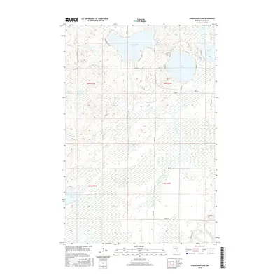 2016 Map of Esquagamah Lake, 2016 Print