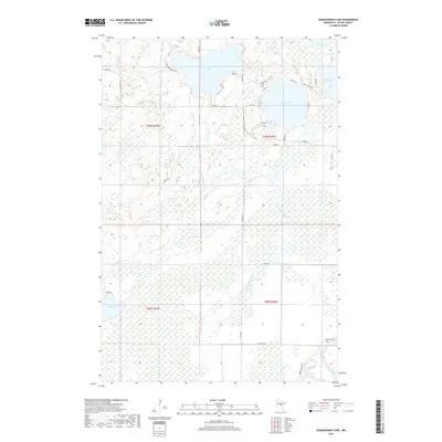 2019 Map of Esquagamah Lake, 2019 Print