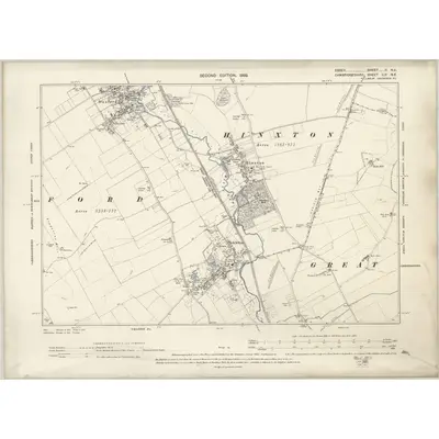 1896 Map of Essex II.NE, 1899 Print
