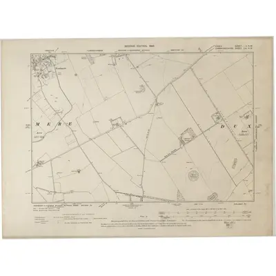 1896 Map of Essex II.NW, 1899 Print