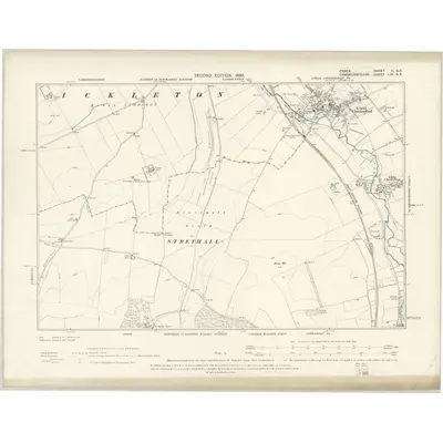 1896 Map of Essex II.SE, 1898 Print