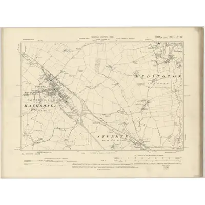 1896 Map of Essex IV.NE, 1905 Print