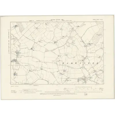 1896 Map of Essex IX.NE, 1898 Print