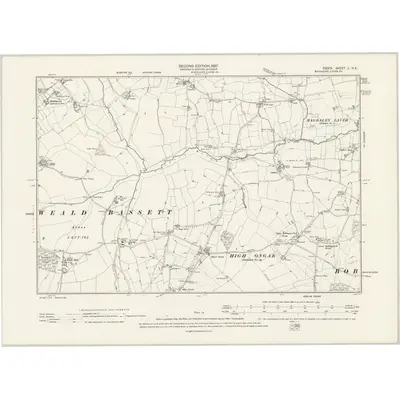 1895 Map of Essex L.NE, 1897 Print
