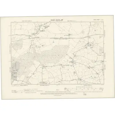 1895 Map of Essex L.SE, 1898 Print