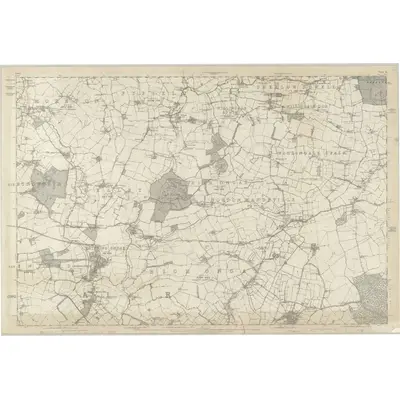 1873 Map of Essex LI, 1881 Print