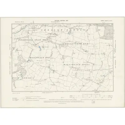 1895 Map of Essex LI.NE, 1897 Print