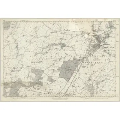 1874 Map of Essex LII, 1881 Print