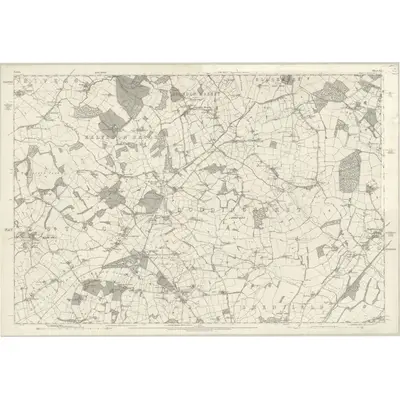 1871 Map of Essex LIX, 1881 Print