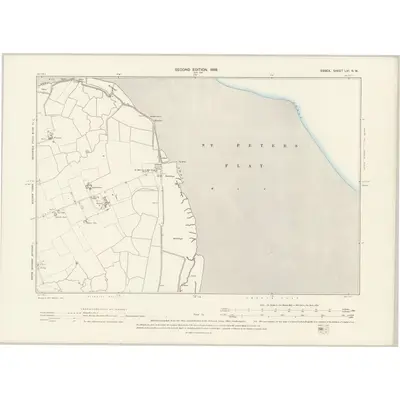 1895 Map of Essex LVI.NW, 1898 Print