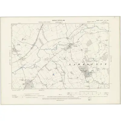 1895 Map of Essex LVIII.SW, 1898 Print