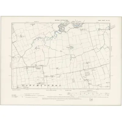 1895 Map of Essex LXII.NE, 1897 Print