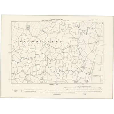 1895 Map of Essex LXIII.SE, 1897 Print