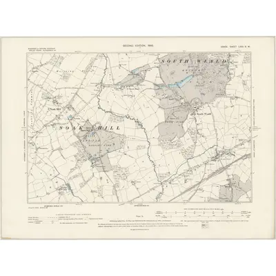 1895 Map of Essex LXVII.NW, 1898 Print