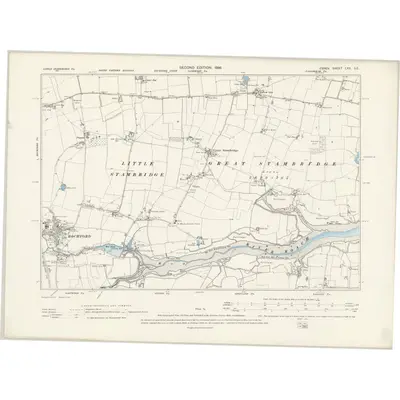 1895 Map of Essex LXX.SE, 1898 Print