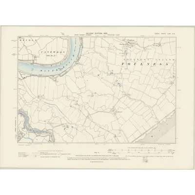 1895 Map of Essex LXXI.SE, 1898 Print